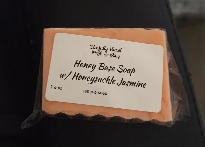 Honey Base Soap w/ Honeysuckle Jasmine Half Bar